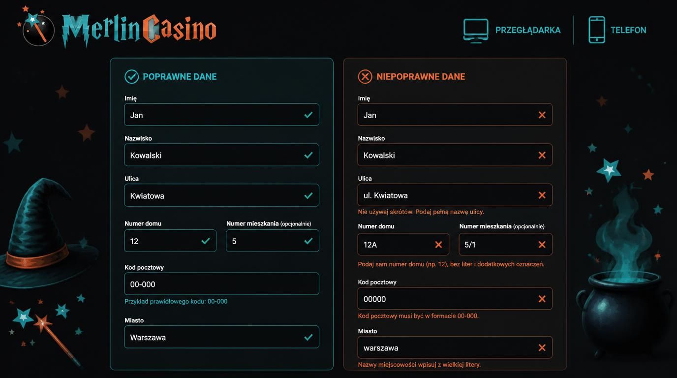 Poprawny format adresu – jak uniknąć odrzucenia.